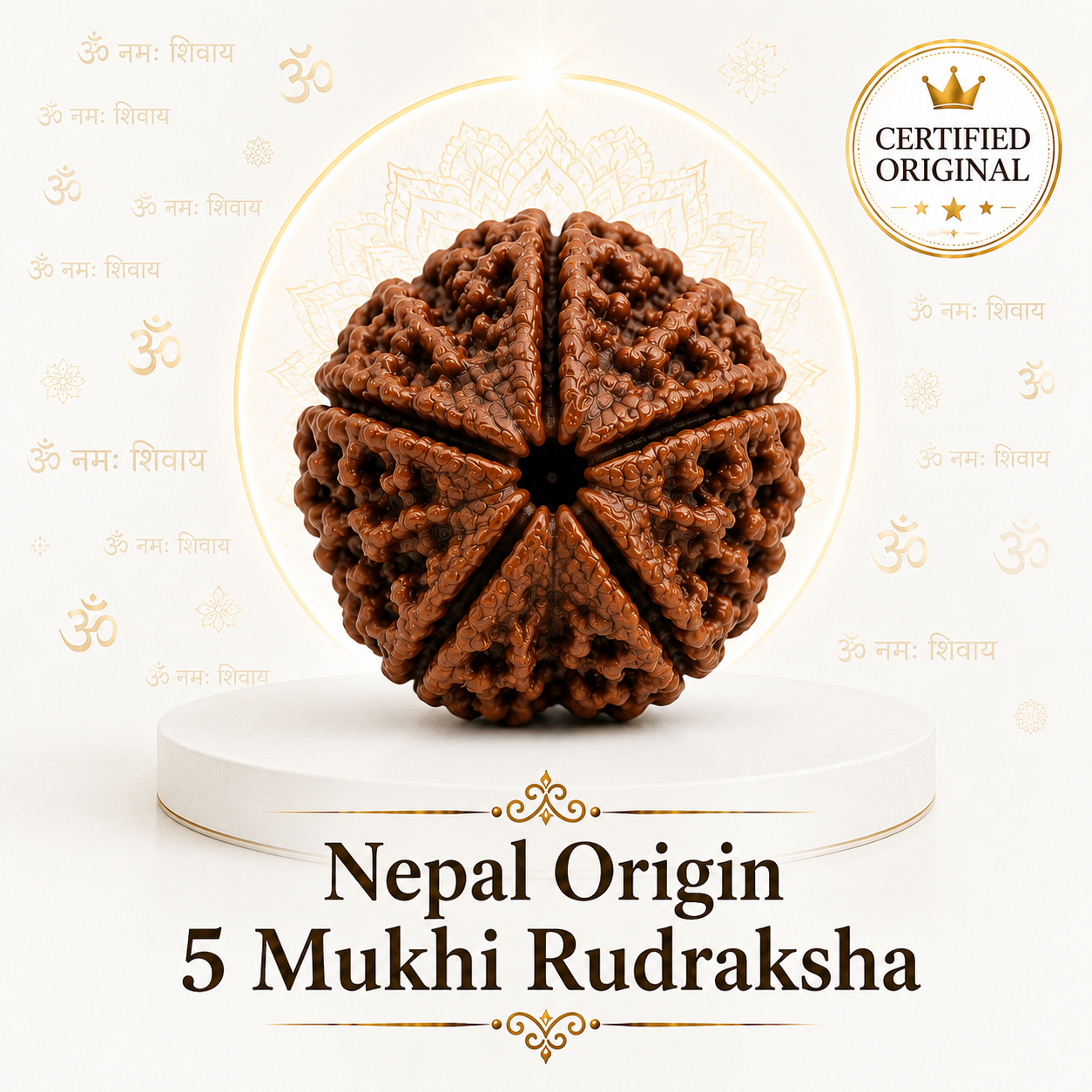 5 Mukhi Rudraksha ( Nepal Origin )